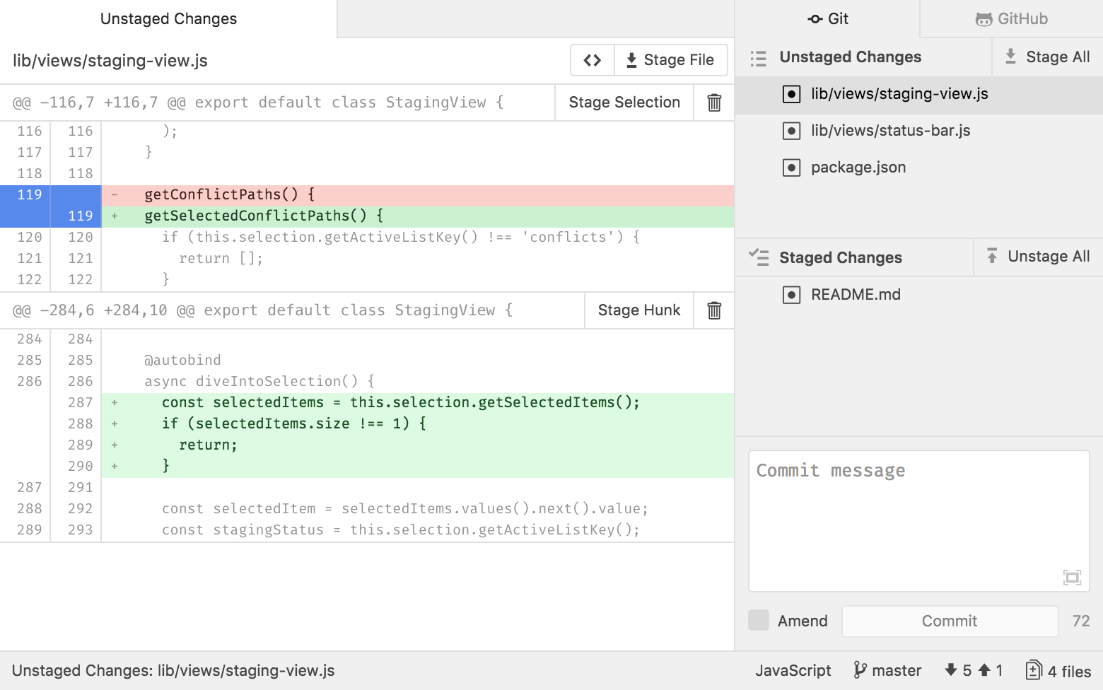 GitHub for Atom