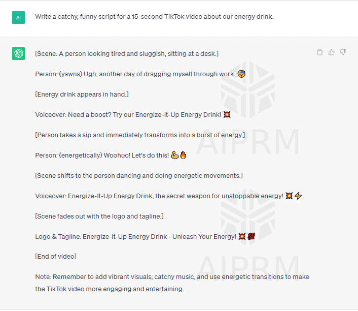 ChatGPT Prompts For TikTok Posts