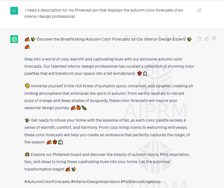 ChatGPT Prompts For Pinterest Posts