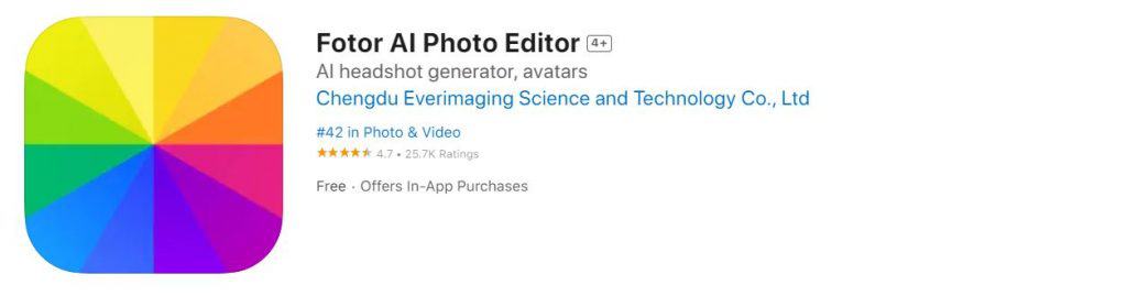 Fotor app