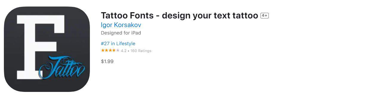 Tattoo Letter Fonts App – Tattoo Font Generator – HUHYG