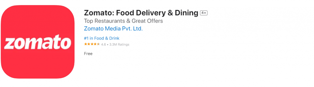 Zomato App